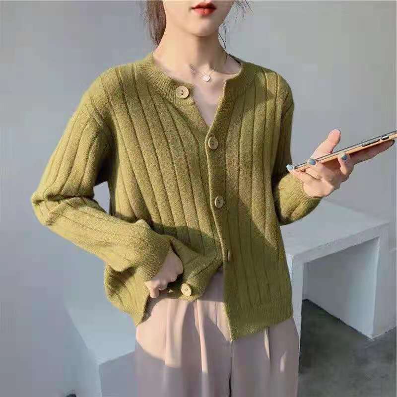 Retro style sweater short knitted cardigan coat 9